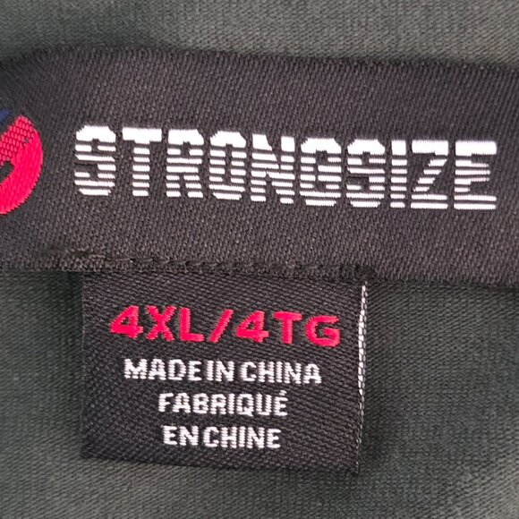 STRONGSIZE V-Neck T Shirts for Men – Big and Tall Mens Short Sleeve Shirt - Picture 4 of 6